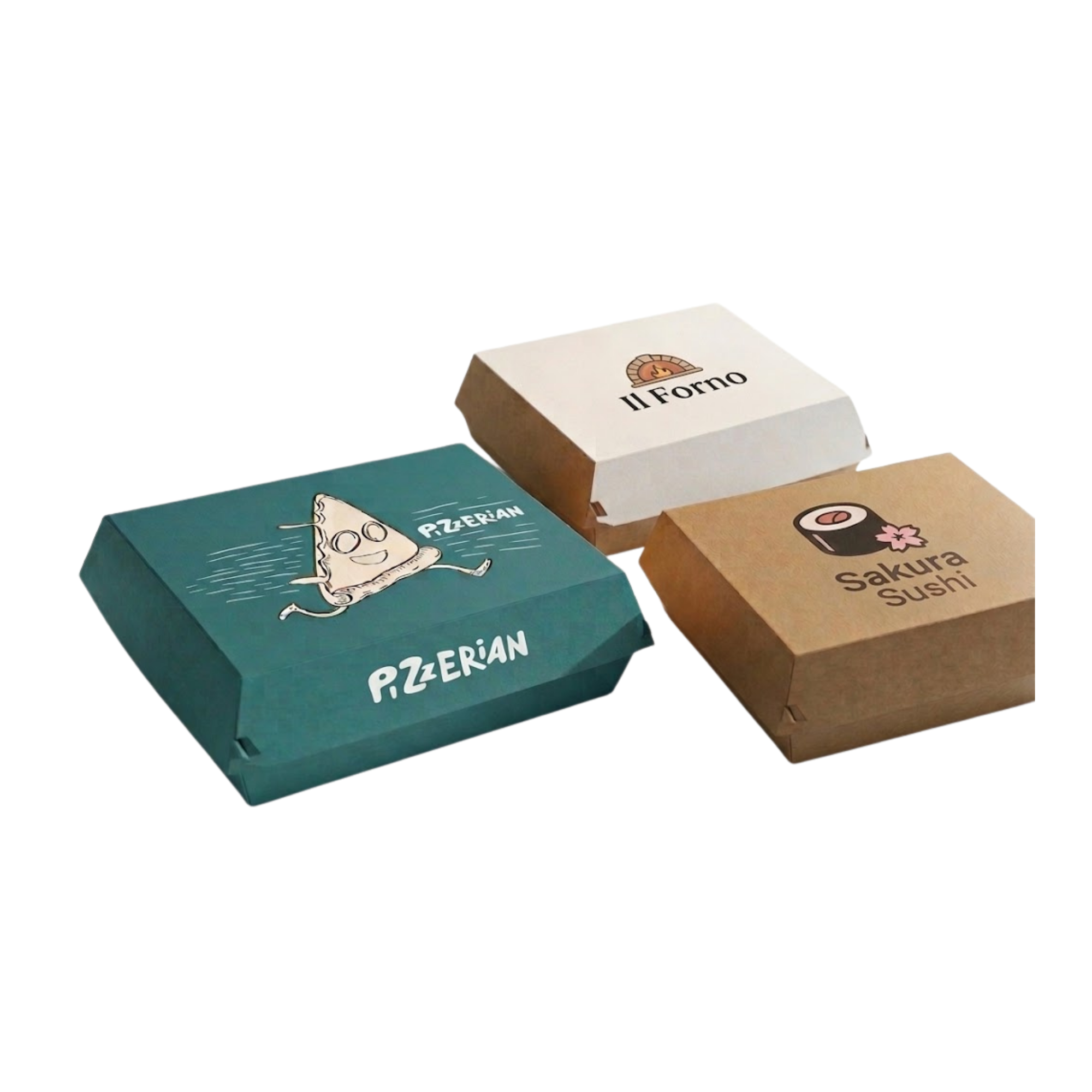 Hämtboxar - Take Away Boxar med tryck