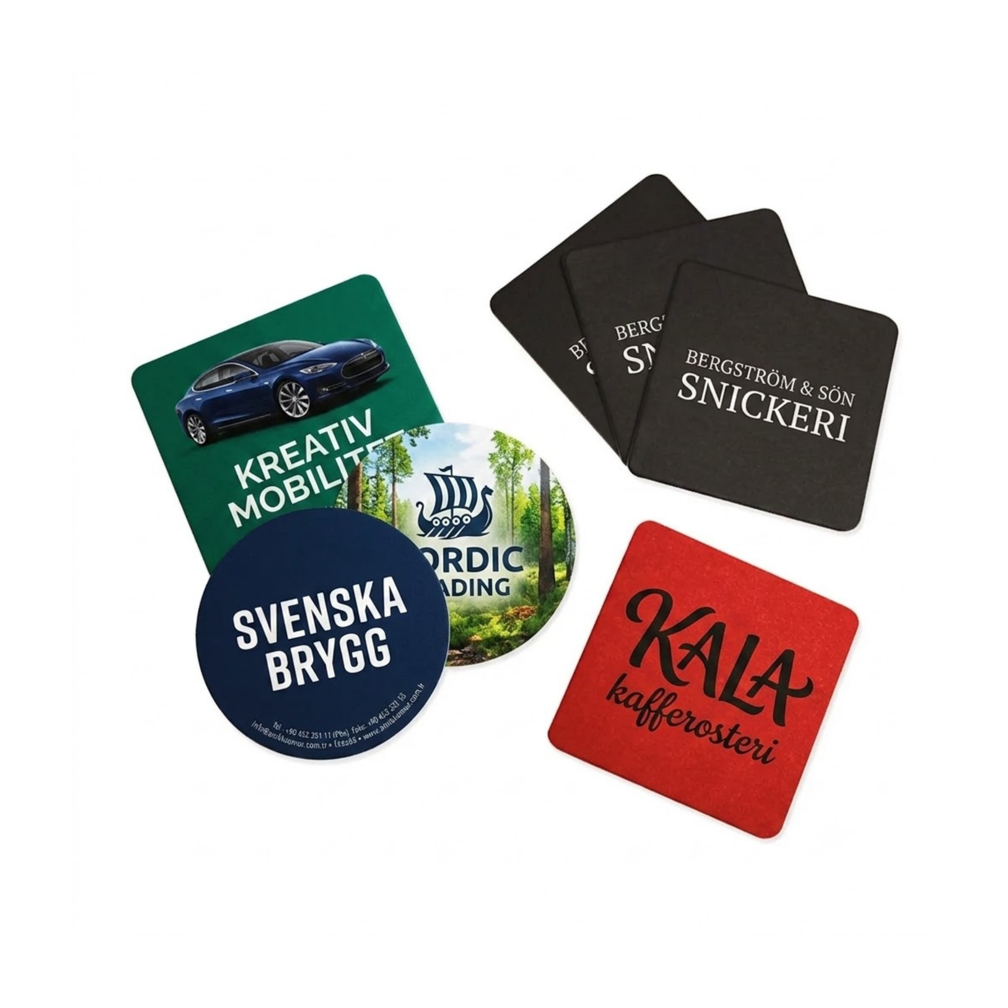 Glasunderlägg med eget tryck